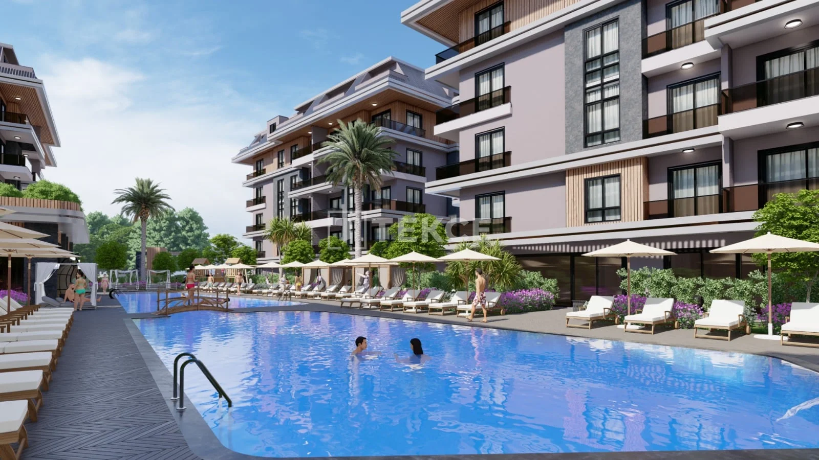 Пентхаус и квартиры 3 комнаты (2 спальни) в Алании, 96 м², 2025