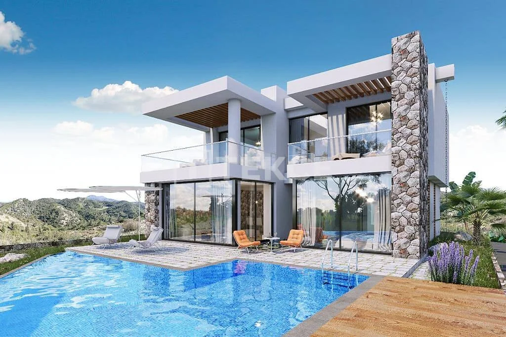 3-Bedroom Villa with Private Pool and Sea View in Kyrenia