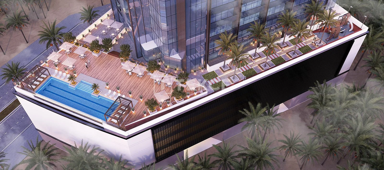 1-Bedroom Apartment with City View in Majan, Dubai, photo 2