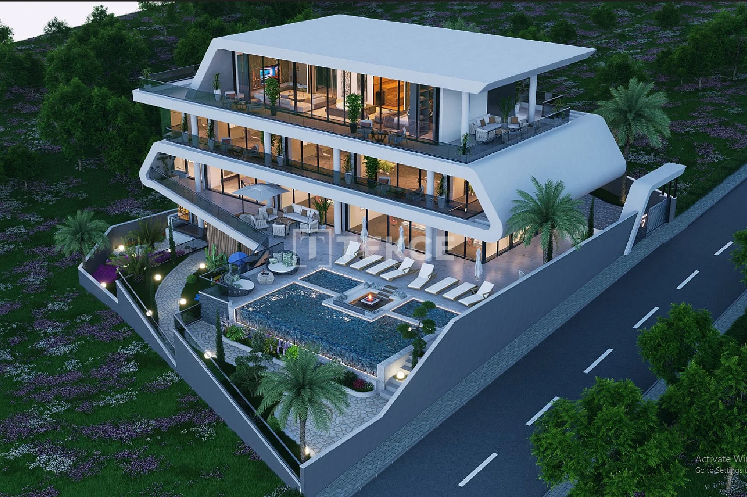 6-Bedroom Villa with Private Pool and Sea View in Cikcilli, Alanya, photo 5
