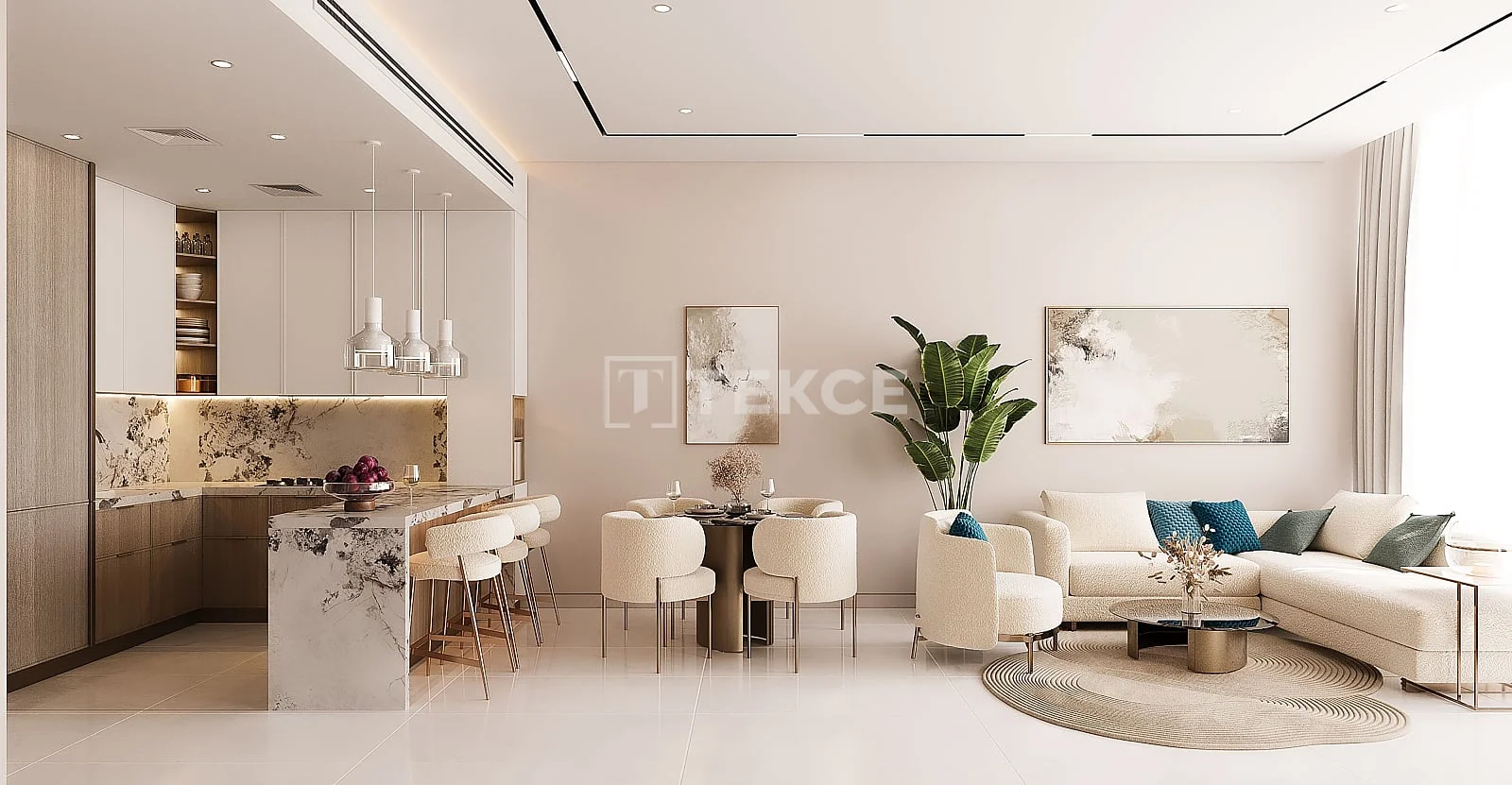 1-Bedroom Apartment with City View in Majan, Dubai, photo 5