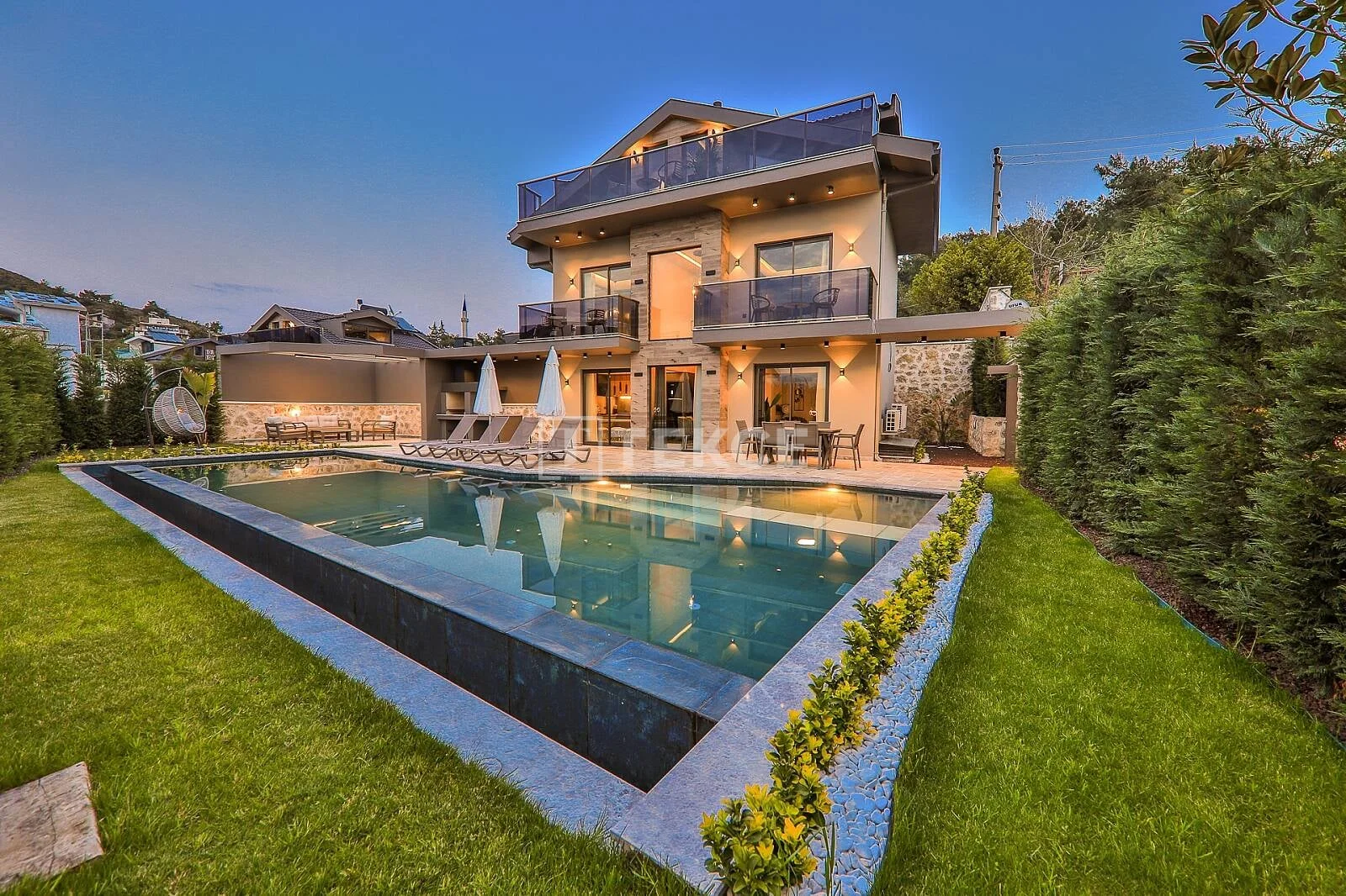 3-Bedroom Villa with Private Pool in Fethiye