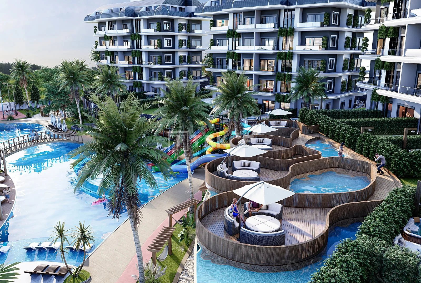 2-Bedroom Apartment with Sea, Nature, and City Views in Kargicak, Alanya