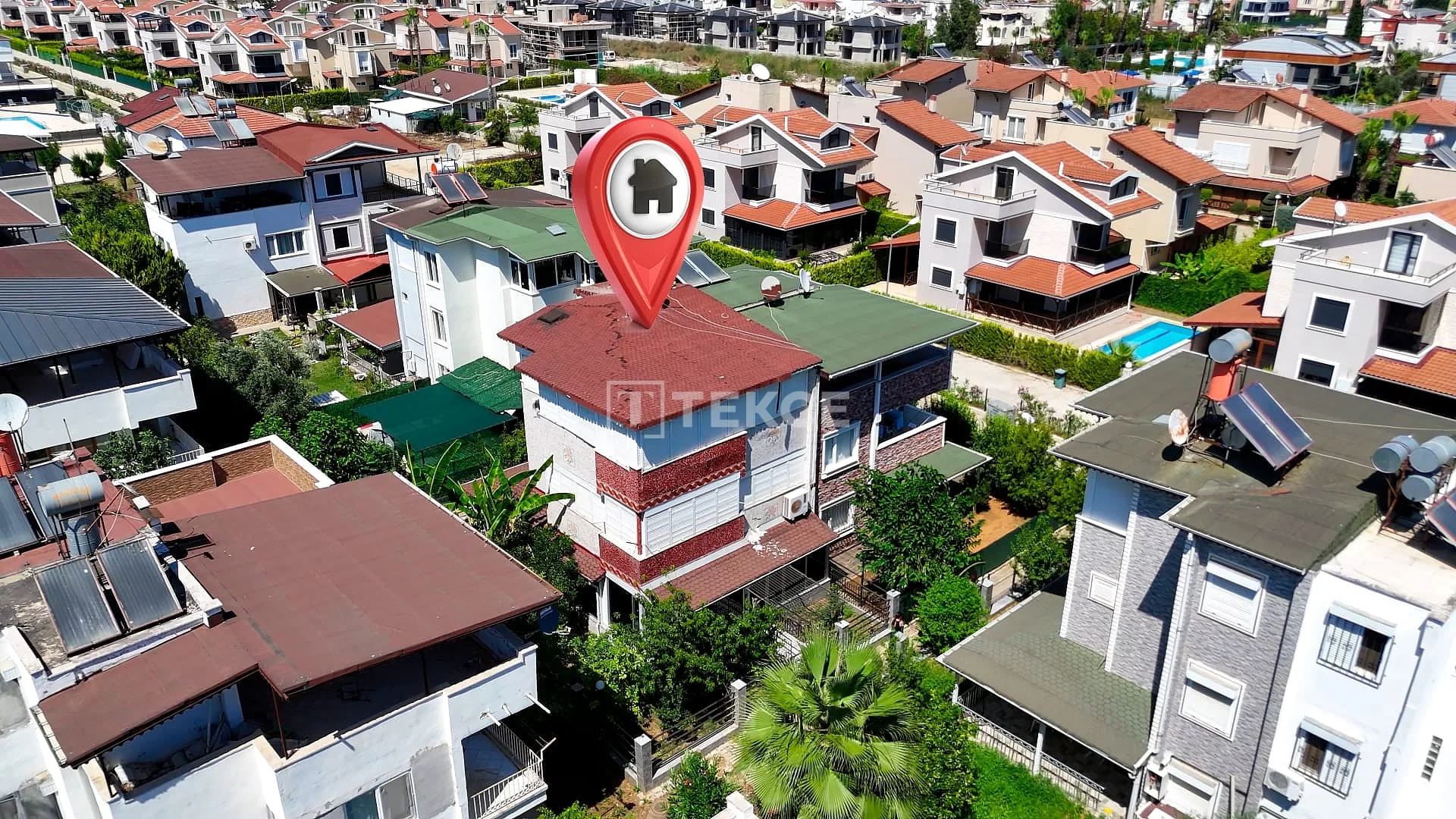 4-Bedroom Villa with Private Garden and Shared Pool in Antalya