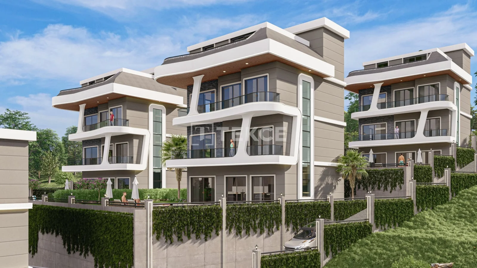 4-Bedroom Villa with Private Pool and Sea View in Kargicak, Alanya