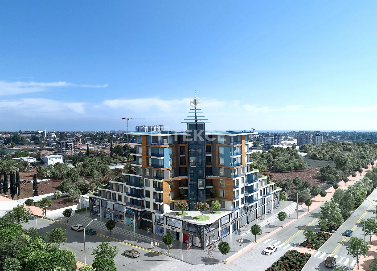 Новая квартира 1 комната в Аксу, Анталия с бассейном и фитнесом, фото 2