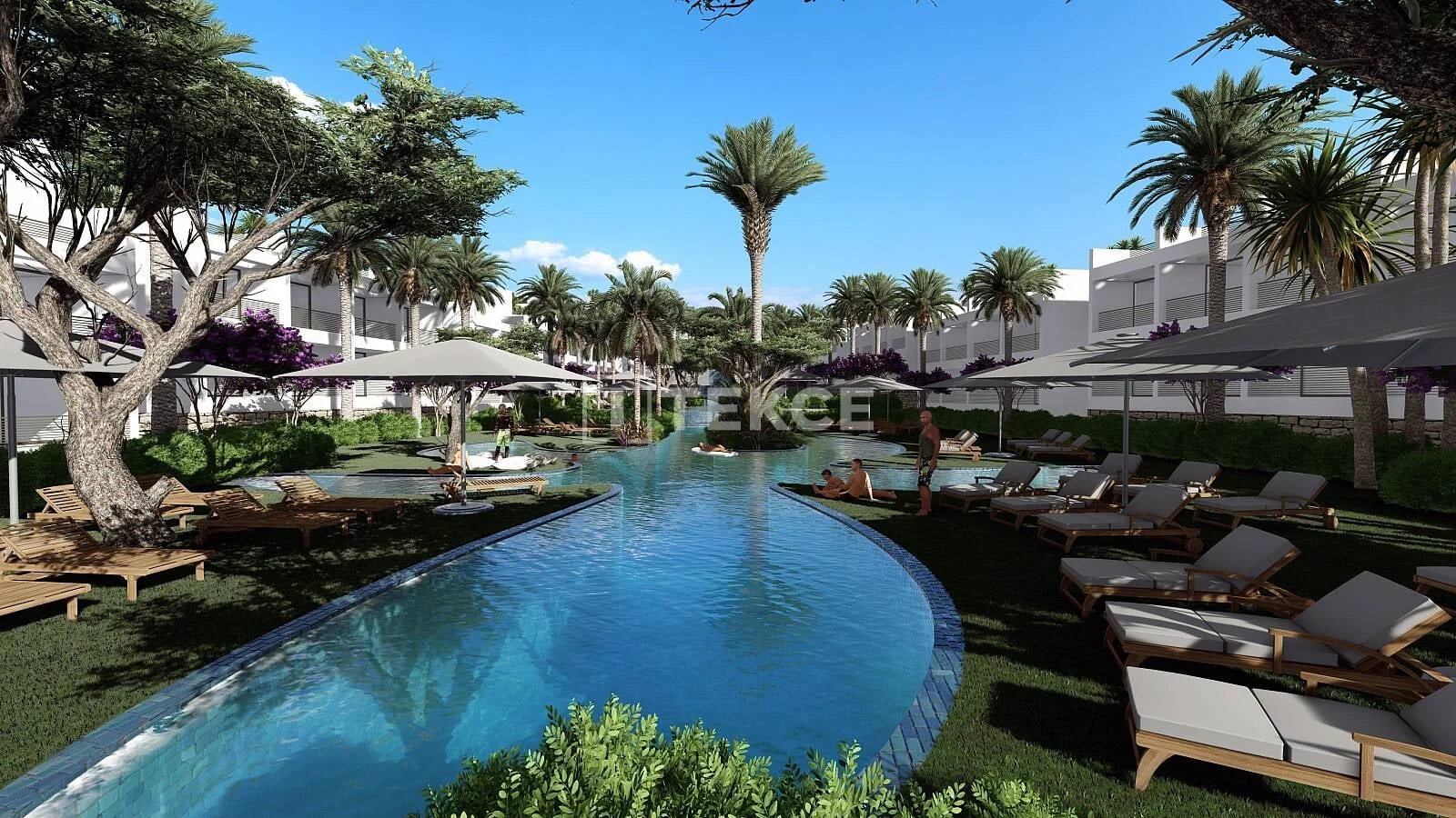 Пентхаус и квартиры в Кирении, 3 комнаты (2 спальни), 135 м²