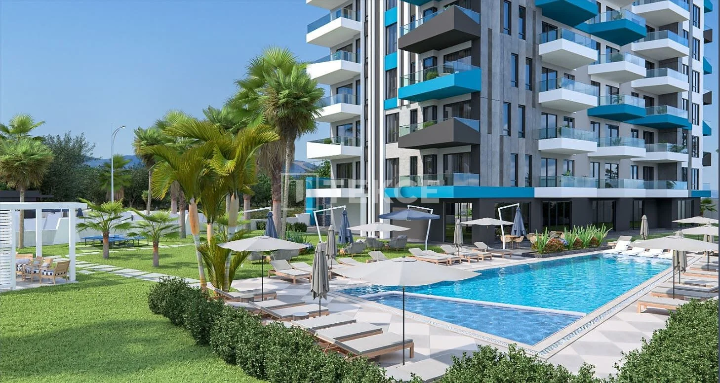 2-Bedroom Apartment with City and Mountain Views in Avsallar