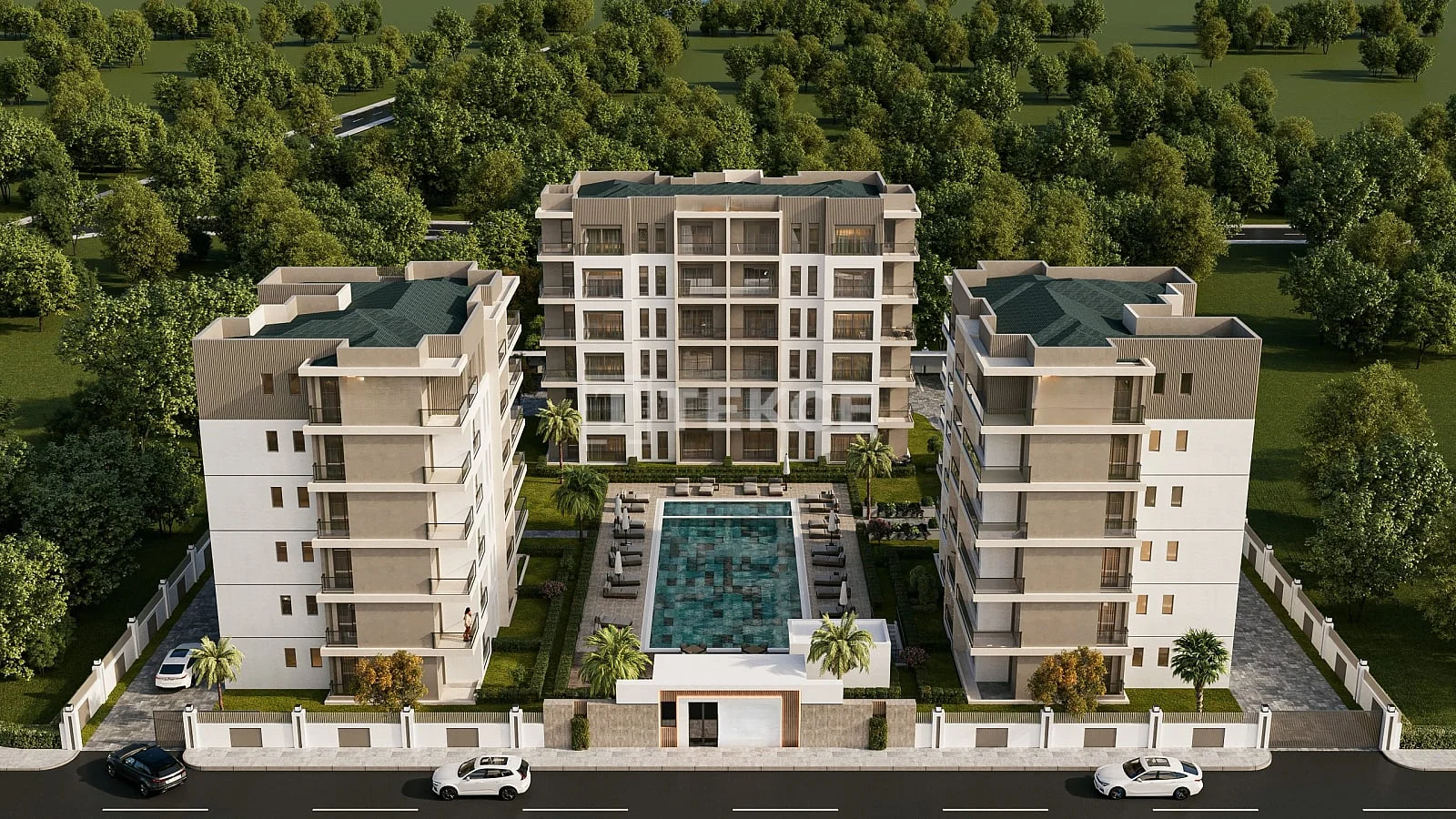 1-Bedroom Apartment with Shared Pool in Aksu, Antalya