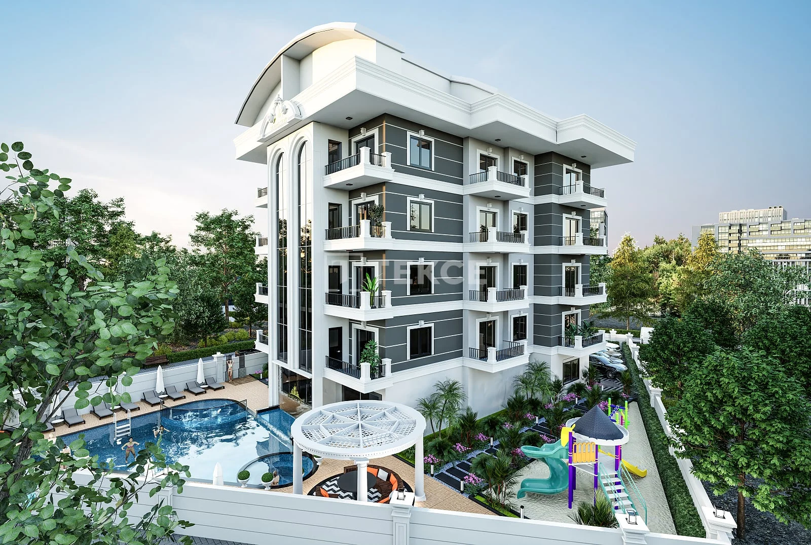 2-Bedroom Penthouses and Apartments with Shared Pool in Oba, Alanya