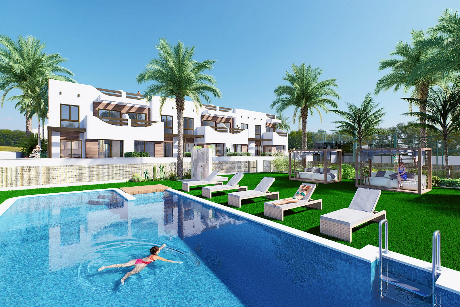 2-Bedroom Apartment with Pool and Tennis Court in Pilar de la Horadada