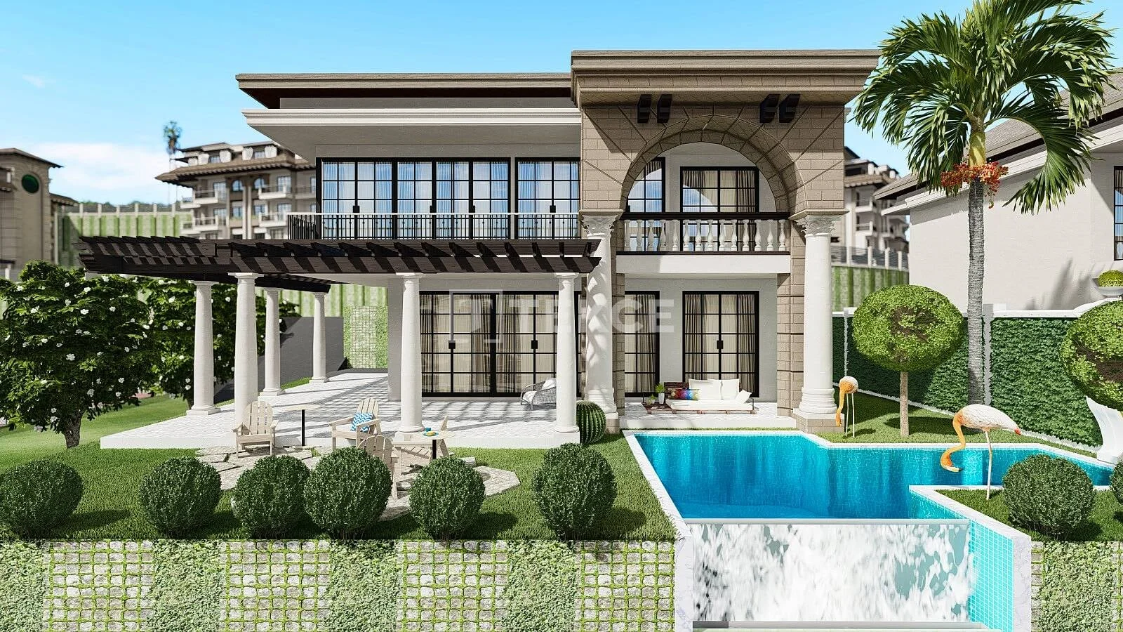 3-Bedroom Villa with Private Pool and Sea View in Kargicak, Alanya