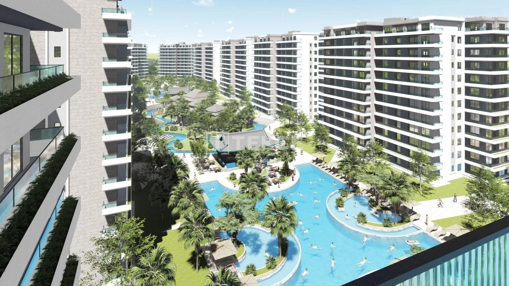 1-Bedroom Apartment with Sea View in Iskele, Northern Cyprus