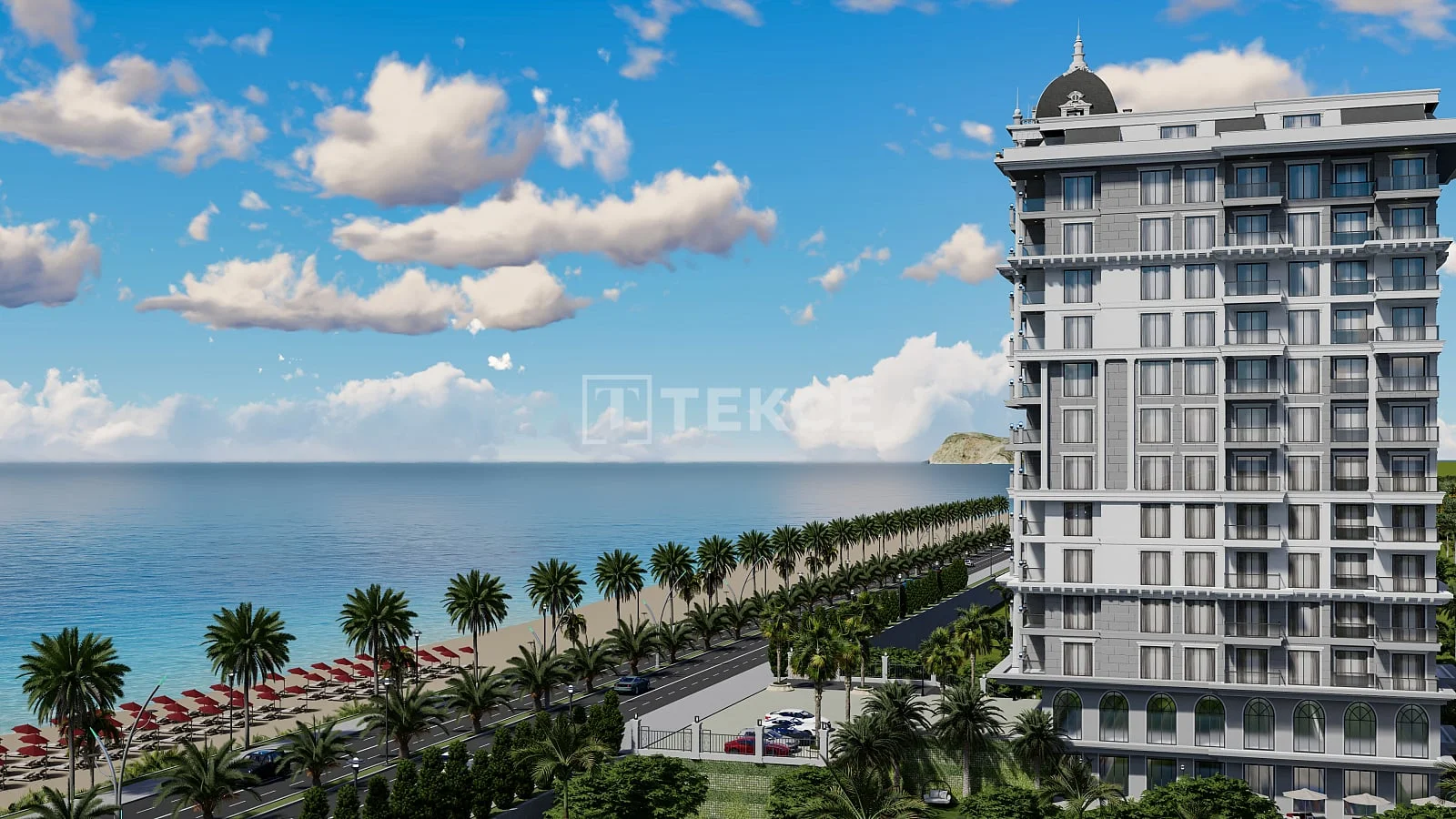 3-Bedroom Penthouse with Sea View in Mahmutlar, Alanya