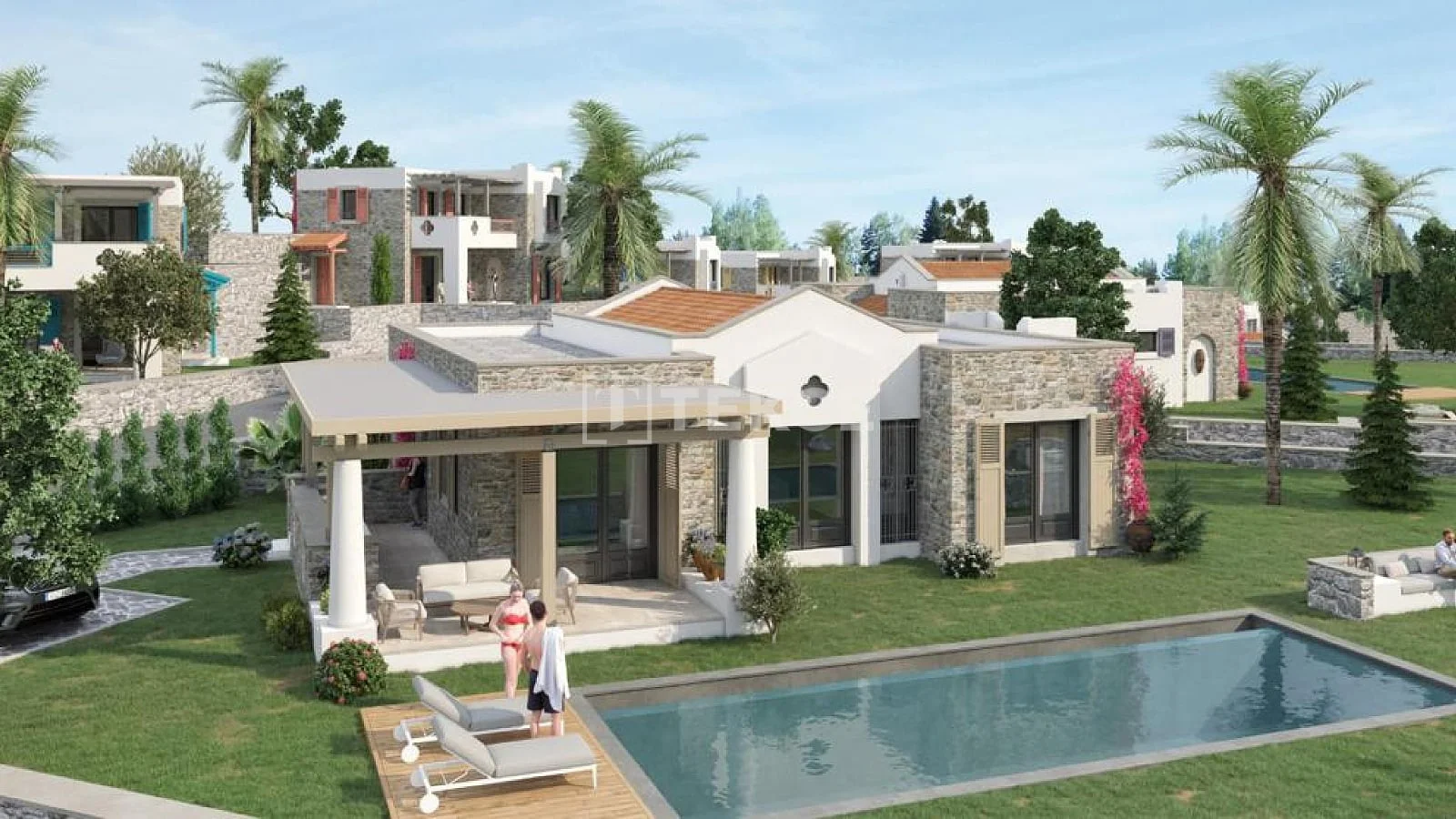 5-Bedroom Villa with Private Pool and Sea View in Bodrum