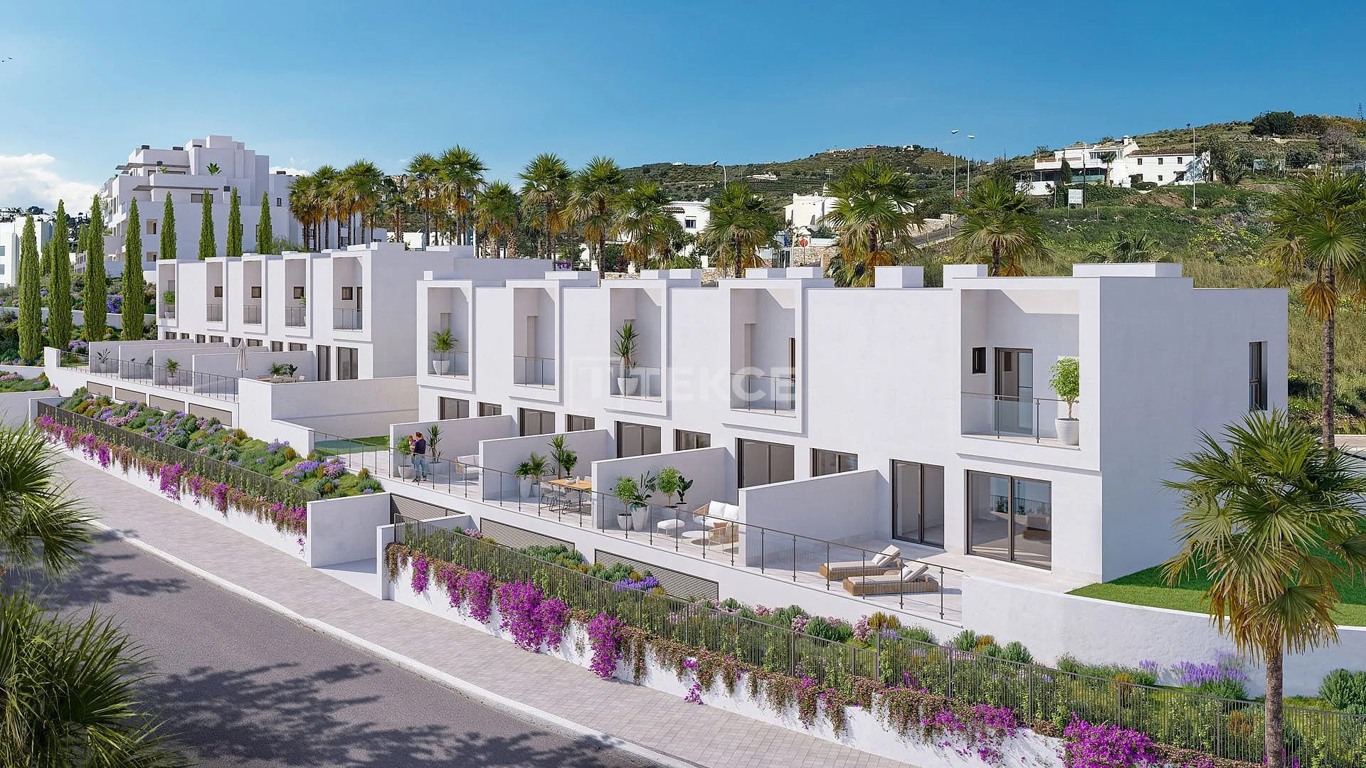 3-Bedroom Townhouses with Sea View in Almunecar