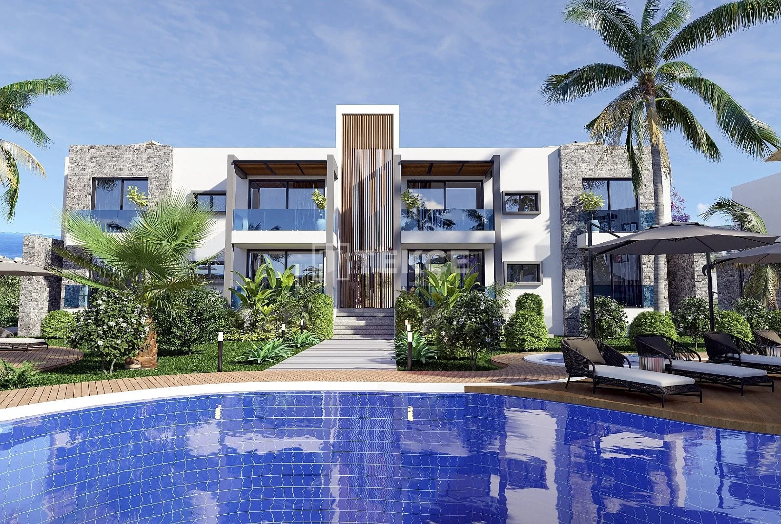 1-Bedroom Apartment with Sea View in Kyrenia, Cyprus