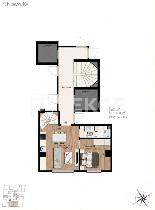 2-Bedroom Apartment with City View in Kadikoy, Istanbul, photo 2