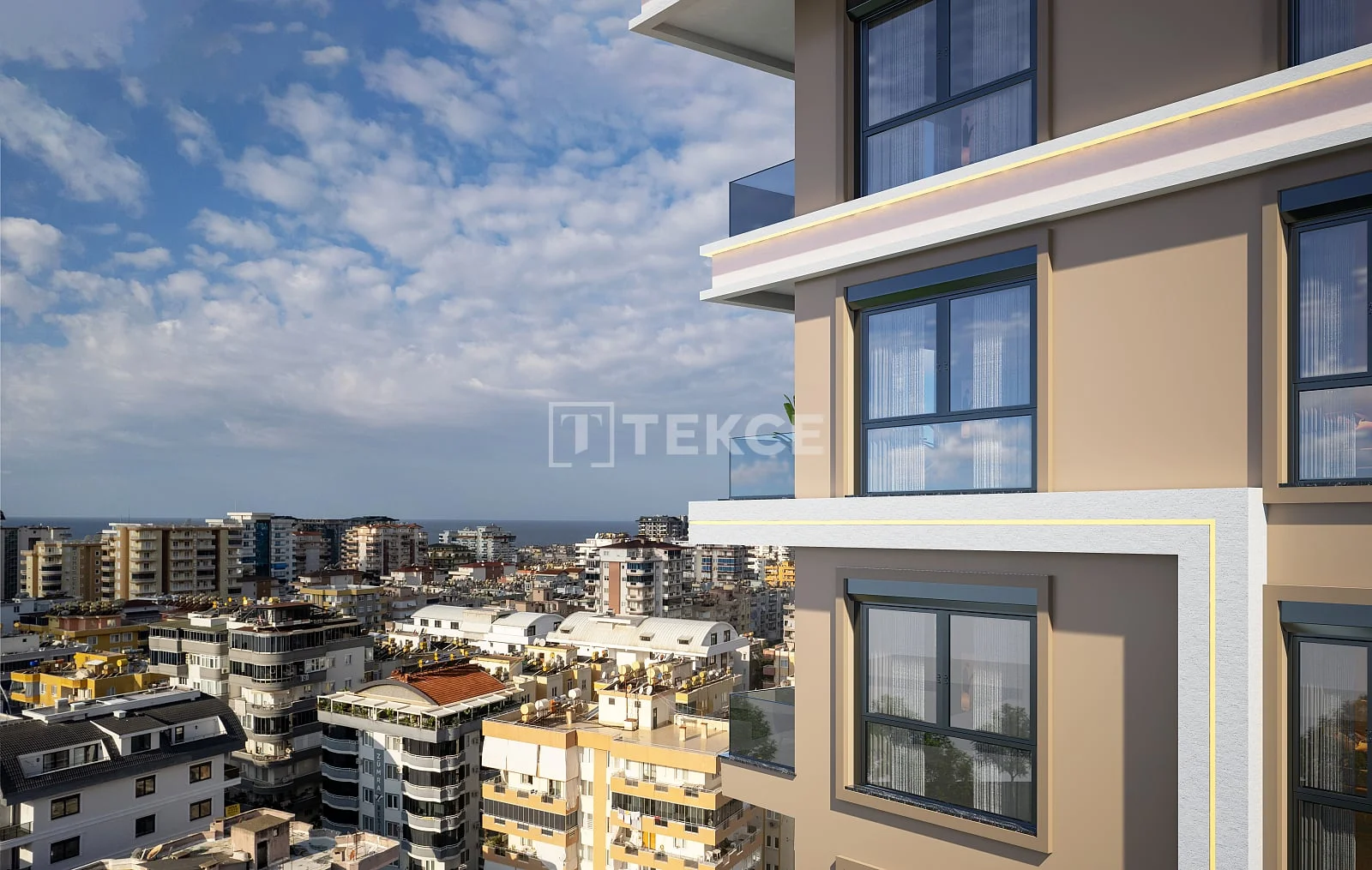 2-Bedroom Apartment with Sea and City Views in Mahmutlar, Alanya