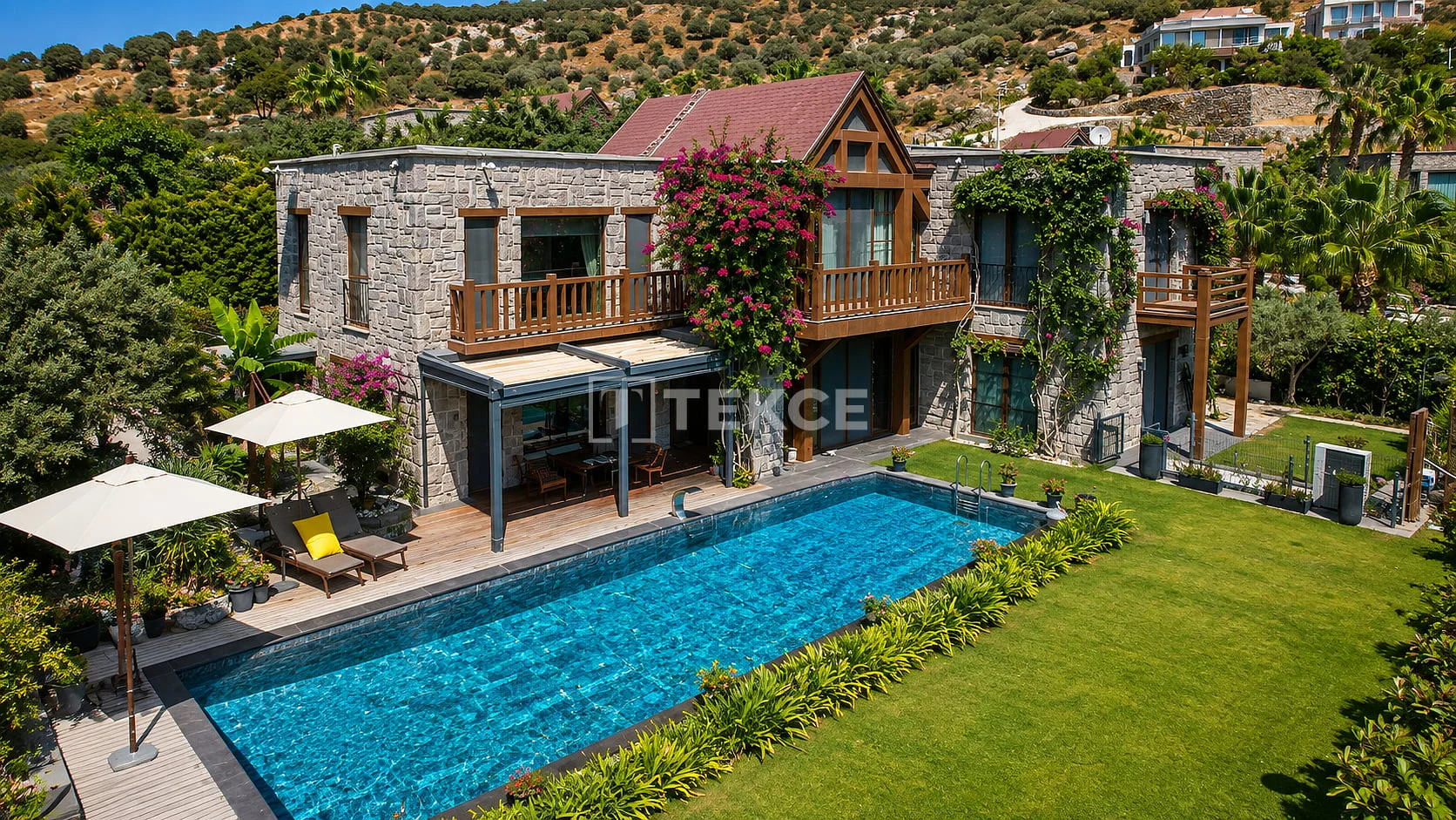 5-Bedroom Villa with Private Pool and Garden in Bodrum