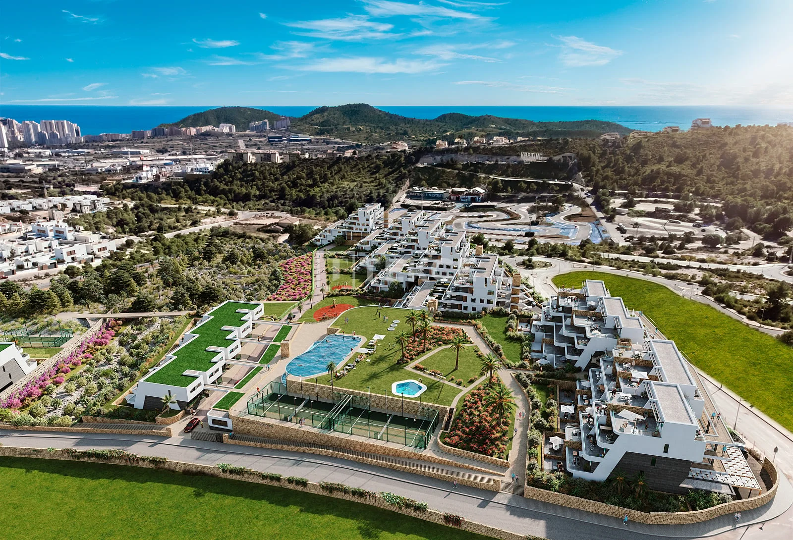 2-Bedroom Apartment with Sea and City Views in Finestrat