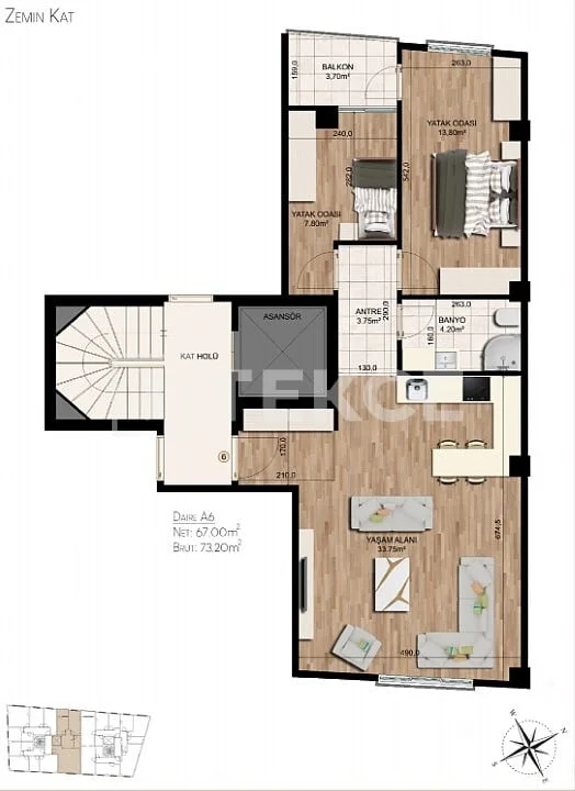 1-Bedroom Apartment in Kadikoy, Istanbul, photo 2
