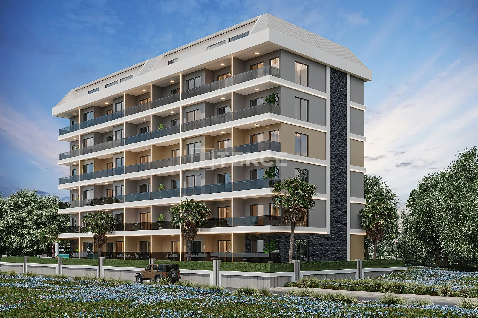 4-Bedroom Penthouse Apartment with Sea and City Views in Mahmutlar, Alanya