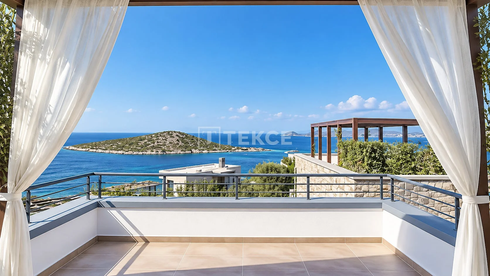 3-Bedroom Beachfront Villa with Private Pool in Bodrum