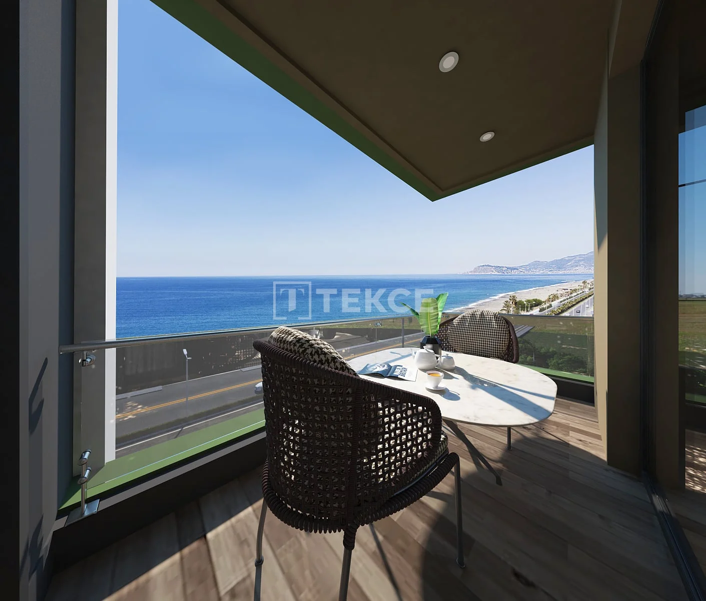 4-Bedroom Penthouse with Sea View in Mahmutlar, Alanya