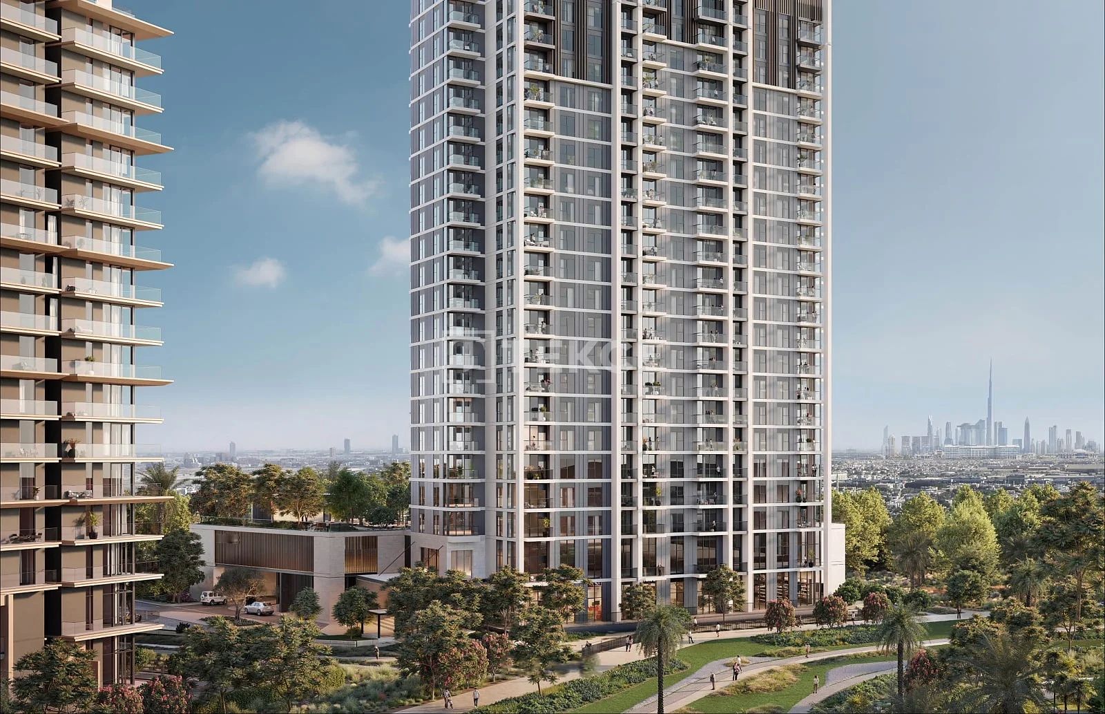 3 комнаты (2 спальни) в Dubai Hills с видом на гольф
