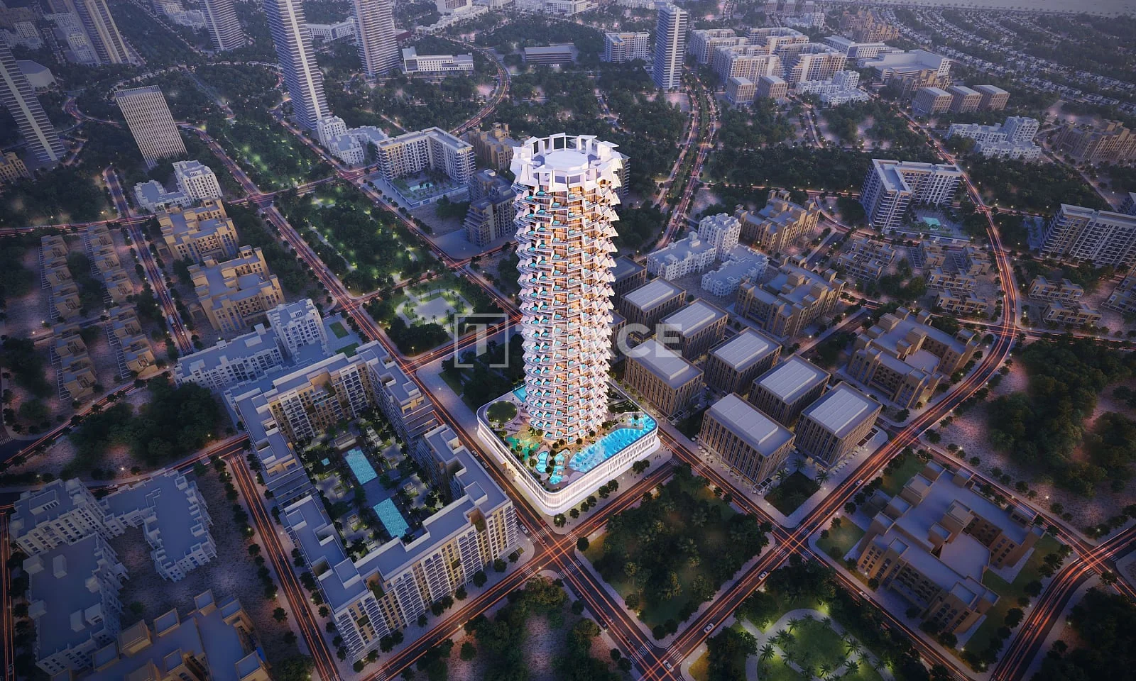 2 комнаты (1 спальня) с бассейном в Jumeirah Village Circle, фото 2